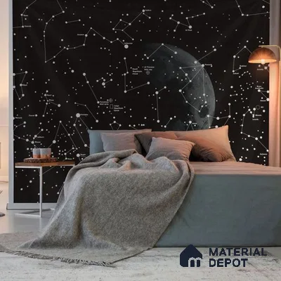 A small bedroom optimizing space with built-in shelves and under-bed storage.